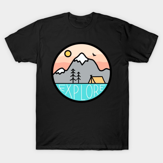 Explore landscape T-Shirt by Trippycollage